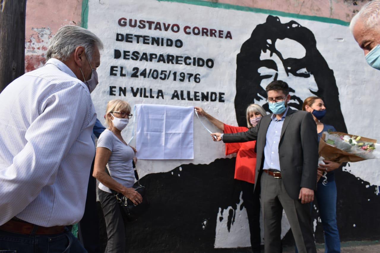 Lee más sobre el artículo Restauraron mural en memoria de Gustavo Correa, desaparecido en la última dictadura